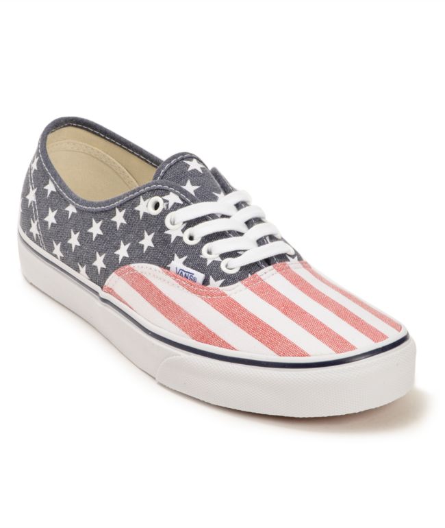 vans american flag shoes men size 12 